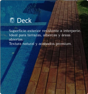 deck de madera natural de teca premium