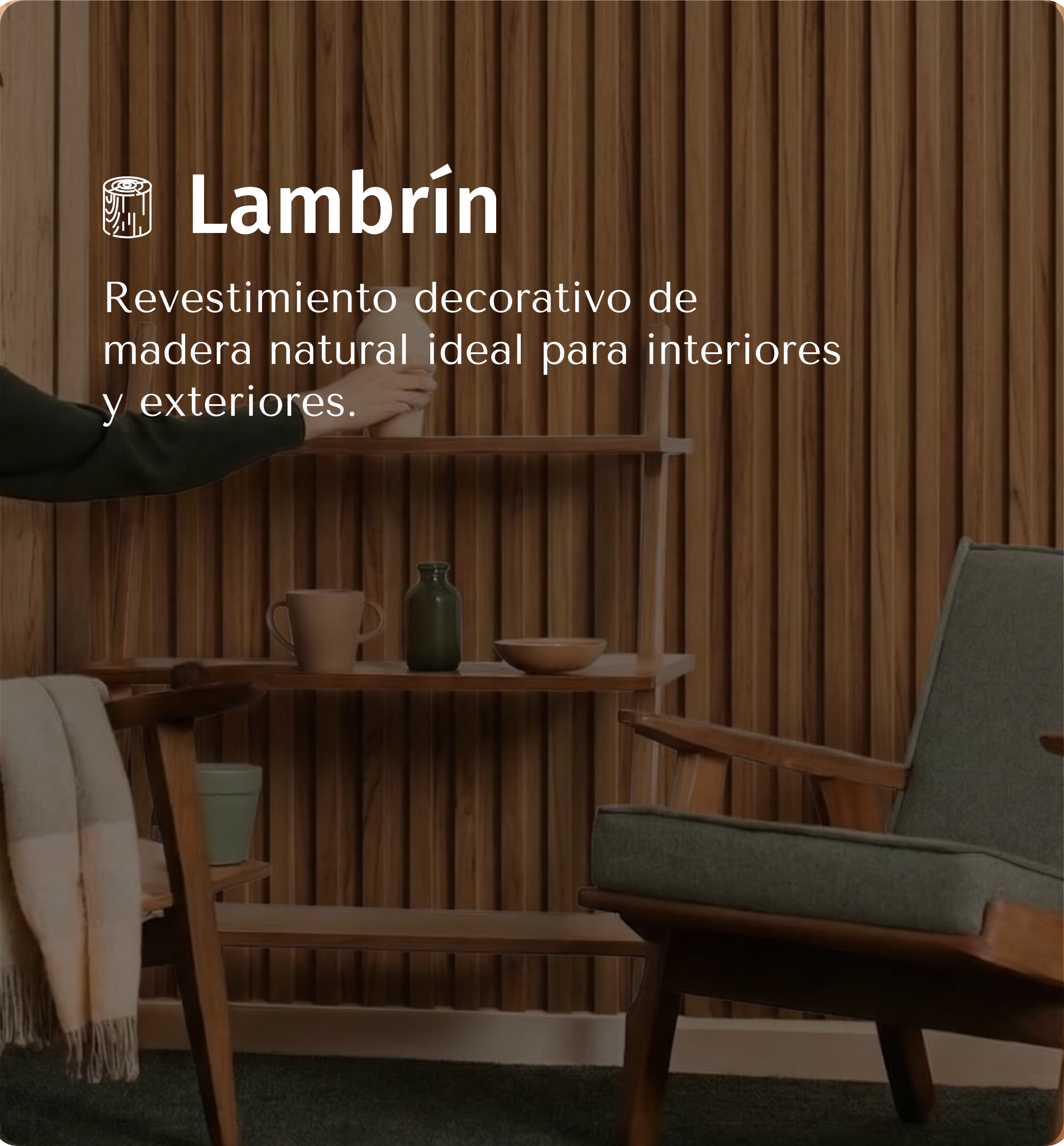 lambrin de madera natural de teca premium