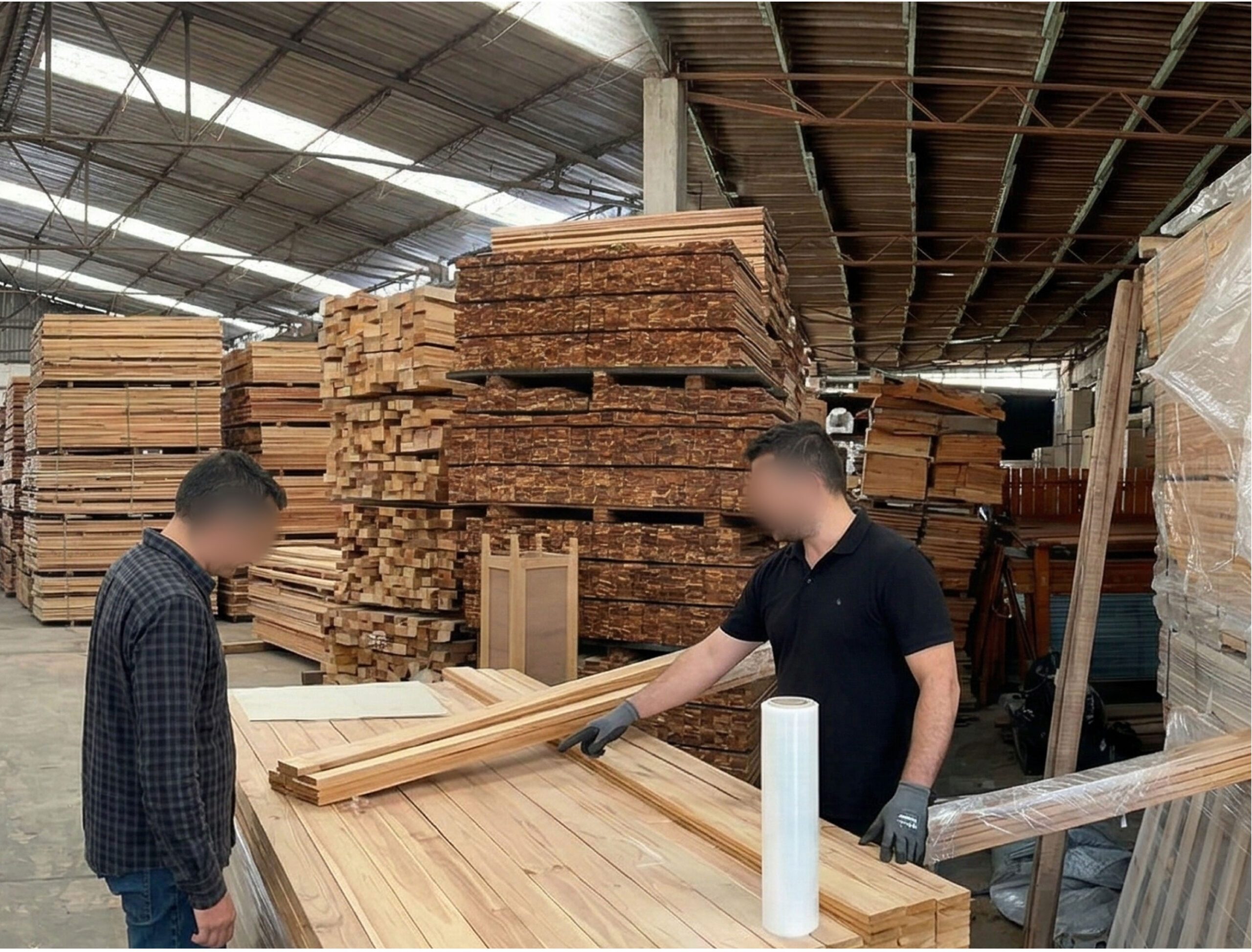 listones de madera