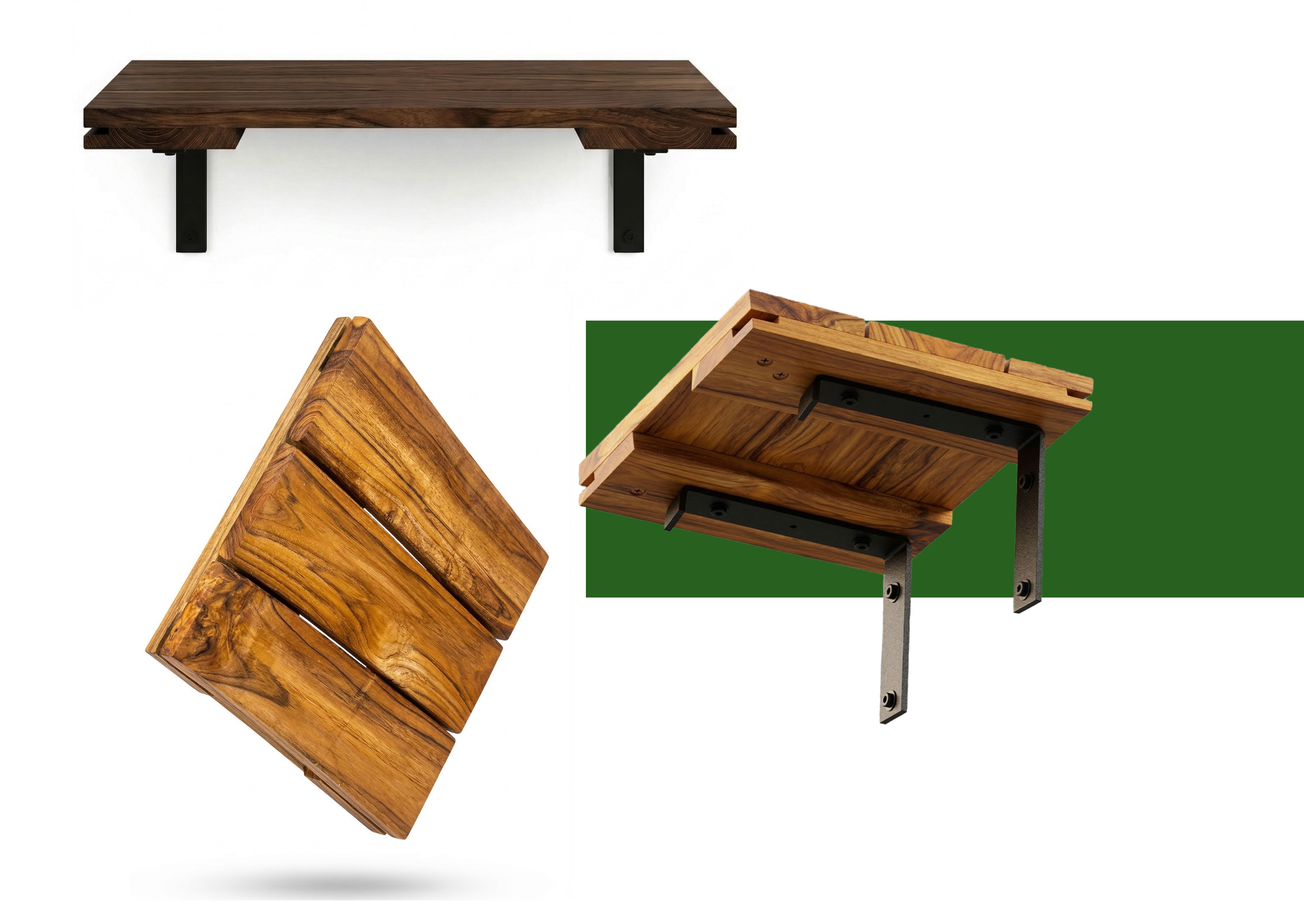 repisas de madera natural