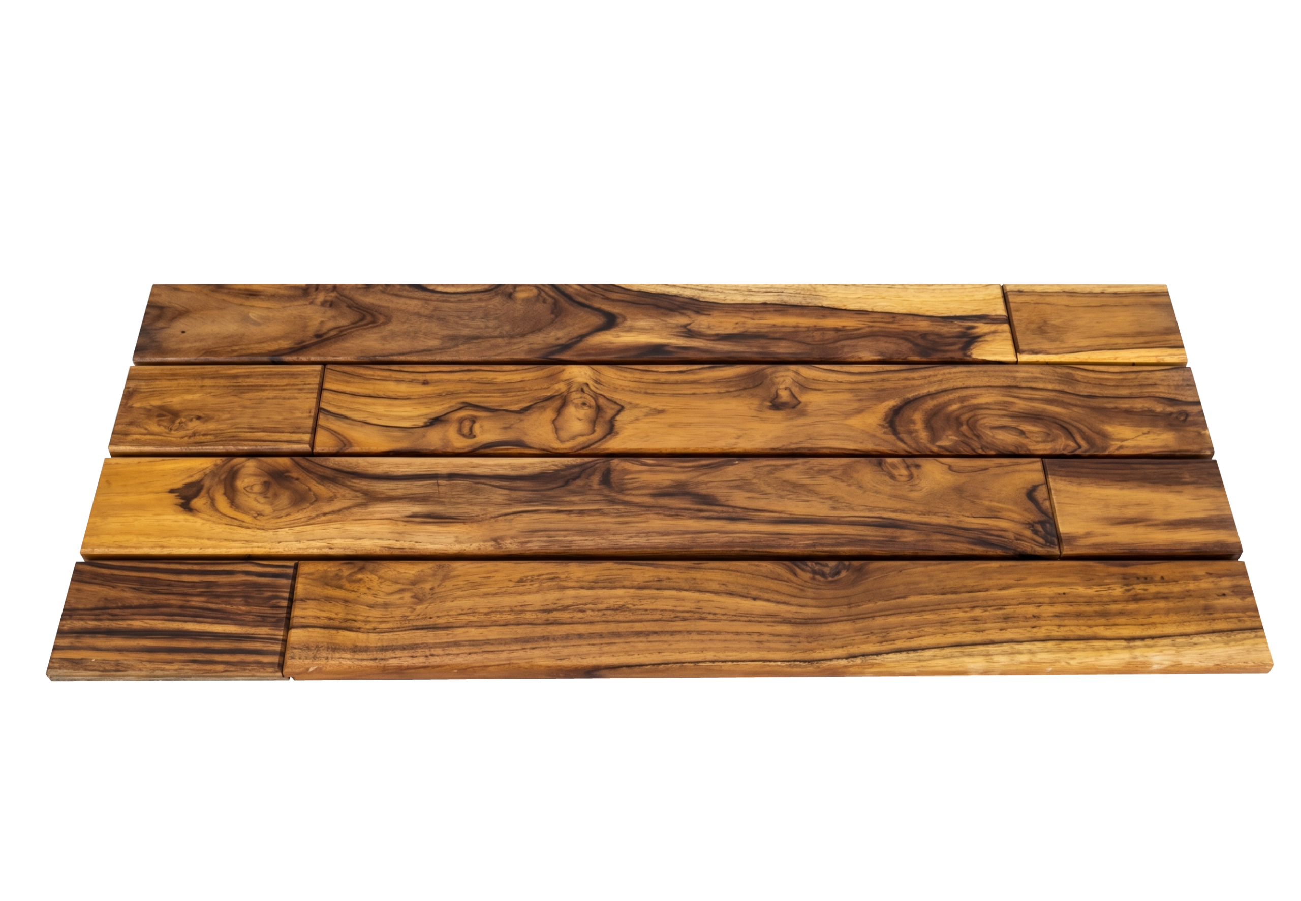 tapete de madera rectangular