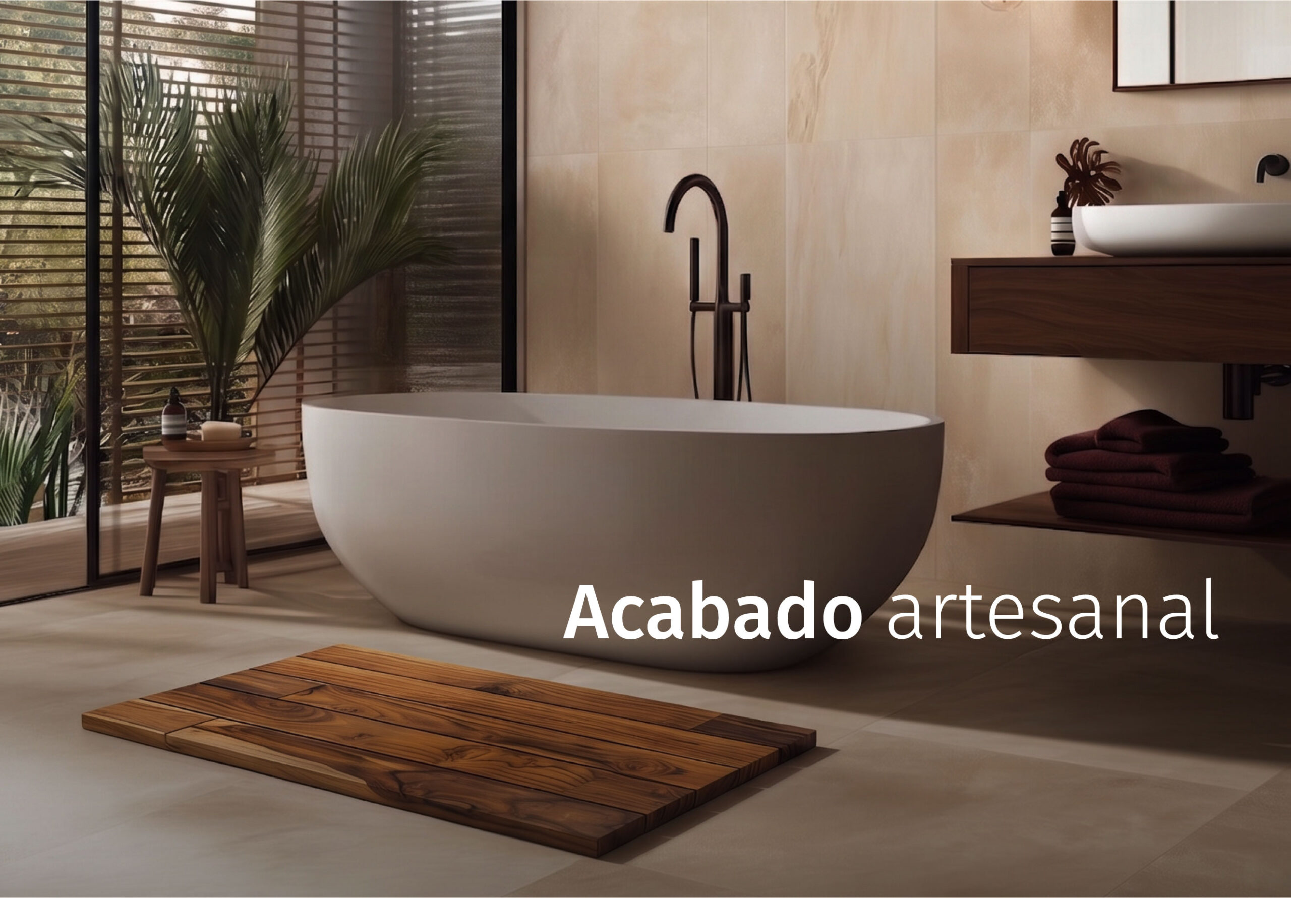 usos de tapete de madera natural